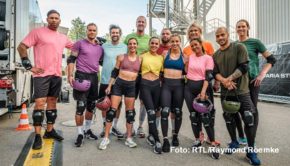 Zwölf prominente Teilnehmerinnen und Teilnehmer gehen am Samstag ins Rennen bei der „Deutschen Luftballonmeisterschaft“ auf RTL. Bei dem erstmals ausgetragenen Event sind u.a. Sarah Engels, Tom Beck, Rúrik Gíslason und Maria Höfl-Riesch mit von der Partie. (Foto: RTL/Raymond Roemke)