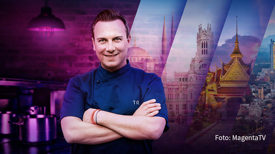Mitte September startet bei MagentaTV die zweite Staffel der erfolgreichen Doku-Reihe „Herr Raue reist! So schmeckt die Welt“. Bevor es losgeht, gibt’s ab 1. September bei RTL+ alle Folgen von Staffel 1 zu sehen. Auf der Reiseroute stehen u.a. Sizilien, Mexico City, New Orleans und Istanbul. (Foto: MagentaTV)