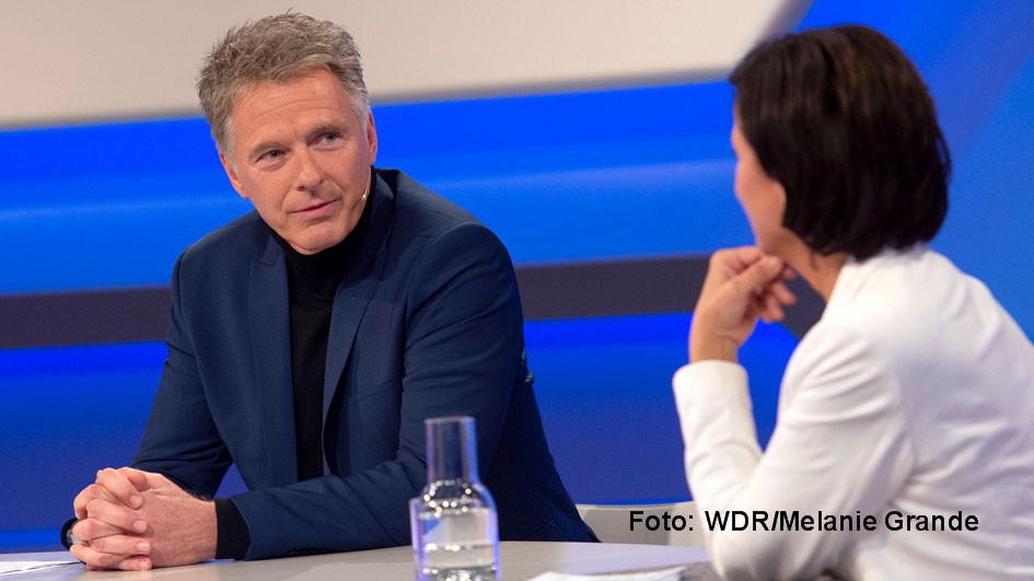 HP_Maischberger.Die Woche_2021_Jörg Pilawa, Sandra Maischberger_Foto WDR_Melanie Grande