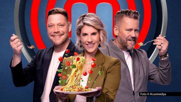 Mit dem Jury-Trio Robin Pietsch, Felicitas Then und Mike Süsser bringt Sport1 eine neue deutsche Adaption des erfolgreichen Kochshow-Formats „MasterChef“ an den Start. Zu sehen ist der Hobbykoch-Wettbewerb ab dem 24. Februar jeweils freitags in der Primetime. (Foto: Acunmedya)