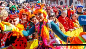 Moderatorin Sonya Kraus ist am 15. Februar in Frankfurt Zugreporterin beim größten Narrenzug Hessens. Zuvor sitzt sie am 13. Februar in der Runde der „NDR Talk Show“. Dort geht‘s u.a. um ihre Teilnahme an der neuen Staffel von „Let‘s Dance“ und ihr Engagement für Krebsvorsorge. Foto © HR/Sascha Rheker