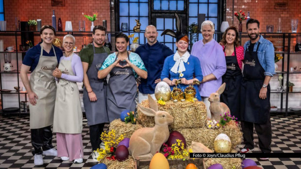 Einen Tag nach dem Finale der „Promibacken“-Jubiläumsstaffel gibt’s in Sat.1 schon den nächsten Einsatz für Moderatorin Enie van de Meiklokjes sowie das Jury-Duo Bettina Schliephake-Burchardt und Christian Hümbs. Sie begrüßen am 2. April sechs backende Stars zum Osterspezial der Show.