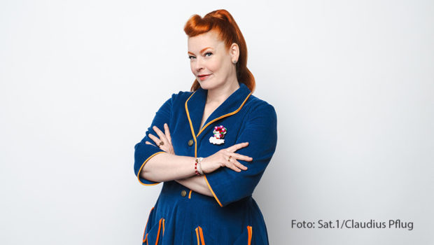 Bevor es am 21. Februar in die nächste Runde der Sat.1-Show „Das große Promibacken“ geht, stattete Moderatorin und Backexpertin Enie van de Meiklokjes dem Berliner Food-Stylisten Tim Armann, bekannt durch seinen Kanal „Brot mit Ei“, einen Besuch ab. (Foto: Sat.1/Claudius Pflug)