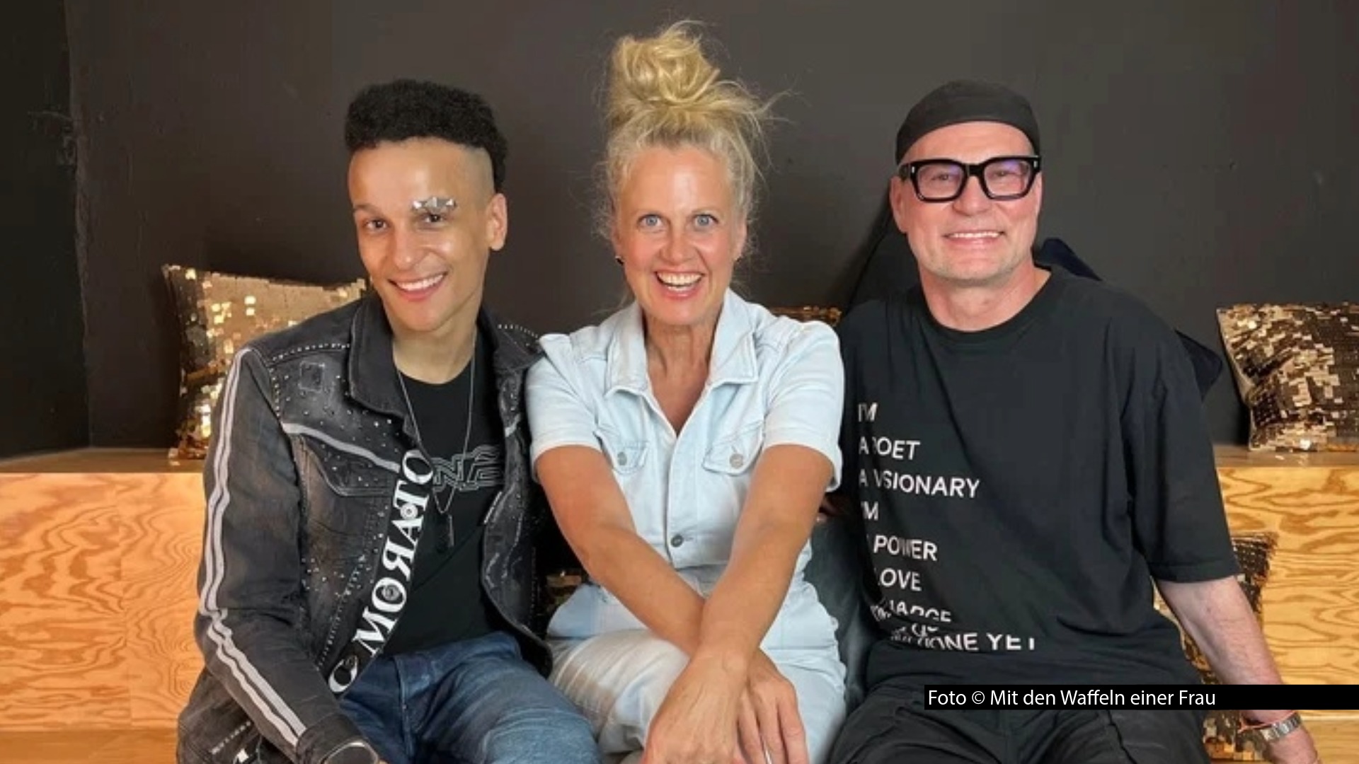 HP_Prince Damien, Barbara Schöneberger, Ralf Schaedler_Foto Mit den Waffeln einer Frau
