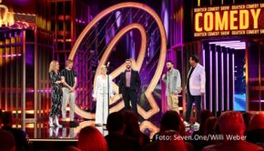 Eine neue Ausgabe von „Die Quatsch Comedy Show“ steht am 22. Mai bei ProSieben und Joyn auf dem Programm. Die Gastgeber Tahnee und Khalid Bounouar begrüßen dazu die Stand-up-Comedians Lisa Feller, Robert Alan, Timur Turga und Ingo Appelt. (Foto: Seven.One/Willi Weber)