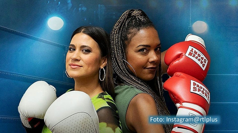 Als Primetime-Event bei RTL gibt’s am 14. September den dritten Boxkampf zwischen Entertainer Stefan Raab und der langjährigen Weltmeisterin Regina Halmich. Zur Einstimmung moderieren Steffi Brungs und Janique Johnson bei RTL+ den Livestream „Raab gegen Halmich – Der Countdown“. (Foto: Instagram@rtlplus)