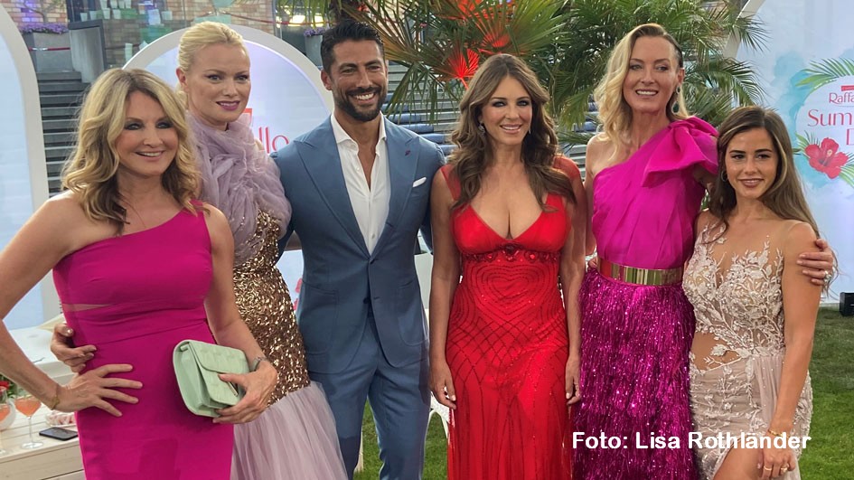 Am Donnerstag feierten ausgewählte Stars in Berlin beim Raffaello Summer Day. Mit von der Partie waren u.a. Frauke Ludowig, Franziska Knuppe, Giovanni Angiolini, Liz Hurley, Lilly Wittgenstein und Sarah Engels. Für Jutta Speidels Verein Horizont kamen Spenden in Höhe von 30.000 Euro zusammen. (Foto: Lisa Rothländer)
