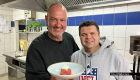 Die erste neue Folge von „Rosins Restaurants“ im Jahr 2025 führt Sternekoch und Gastro-Coach Frank Rosin mit seinem Team nach Erfurt. Küchenchef Andreas und Inhaberin Denise brauchen für ihr Restaurant „Il Cortile“ neue Impulse. Zu sehen gibt’s das Ganze am 15. Mai auf Kabel Eins. Foto © Kabel Eins