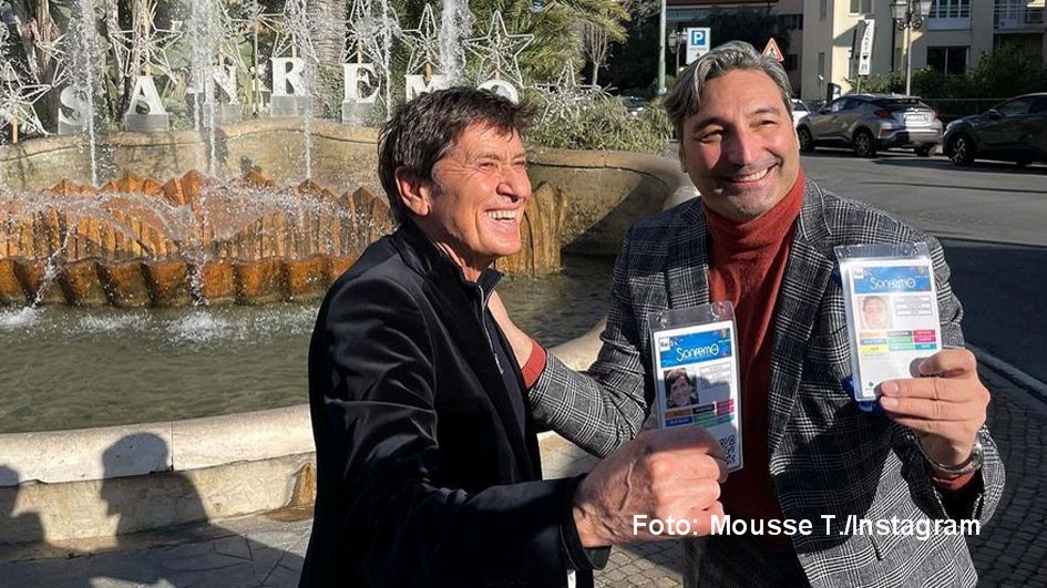 HP_Sam Remo 2022_Gianni Morandi, Mousse T._Foto Mousse T_Instagram
