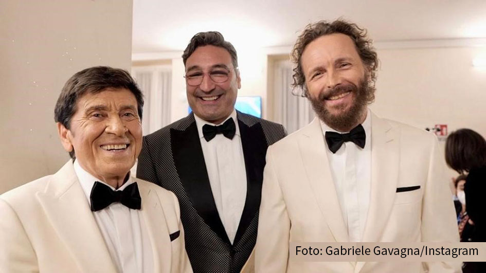 HP_Sanremo22_Gianni Morandi_Mousse T._Jovanotti_Foto_Gabriele Gavagna_Instagram