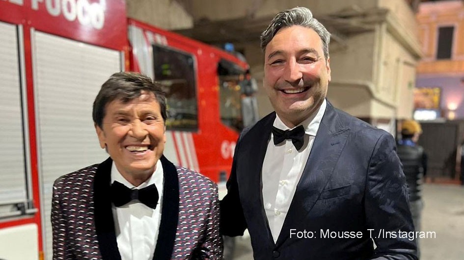 HP_Sanremo_2022_Gianni Morandi, Mousse T._Foto Instagram_Mousse T.