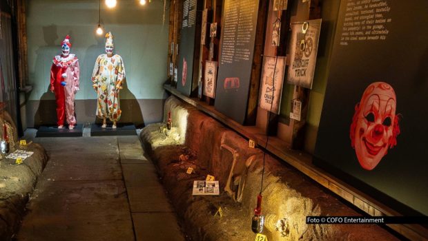 In Köln feiert „Serienkiller – Die True Crime Ausstellung“ ihre Deutschland-Premiere. Anhand von Originaldokumenten, Nachbildungen und Virtual-Reality-Elementen gibt’s Einblicke in die Gedankenwelten berüchtigter Mörder wie John Wayne Gacy, Ted Bundy oder Fritz Honka. (Foto © COFO Entertainment)