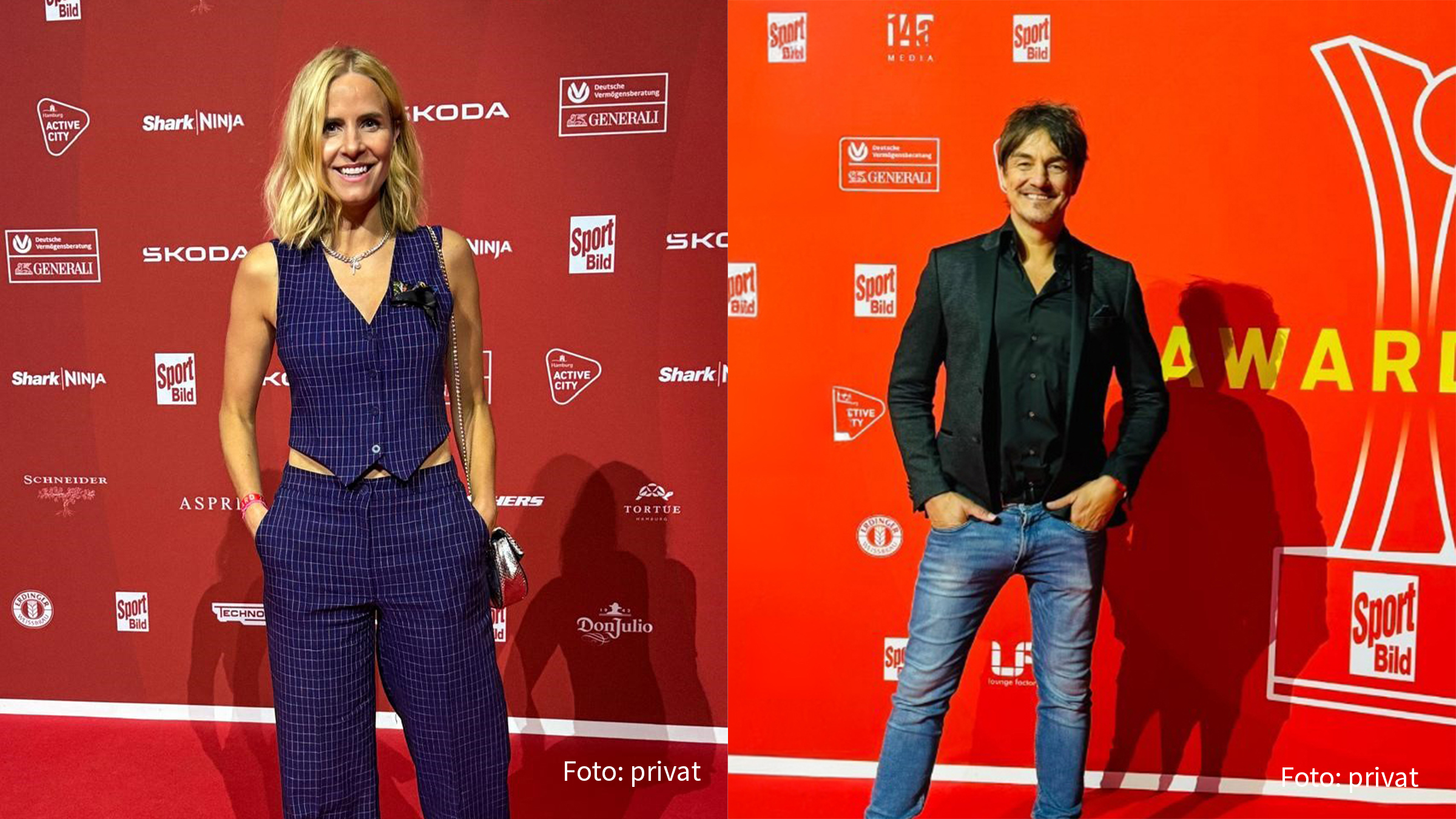 Beim 22. „Sport Bild“ -Award wurden in Hamburg herausragende deutsche Sportlerinnen und Sportler in neun Kategorien geehrt, darunter Lukas Märtens und Owen Ansah. Zu den prominenten Gästen zählten ARD-Moderatorin Stephanie Müller-Spirra und Entertainer Matze Knop. (Foto: privat)