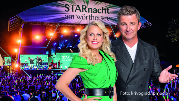 Die „Starnacht am Wörthersee“ feiert am 13. Juli ihr 25. Jubiläum. Für Moderatorin Barbara Schöneberger ist es bereits das zehnte Mal, dass sie das Show-Event aus Kärnten präsentiert. An der Seite von Hans Sigl begrüßt sie zur Primetime unter anderem Christina Stürmer, Andreas Gabalier und Bülent Ceylan. (Foto: krivograd/ipmedia)