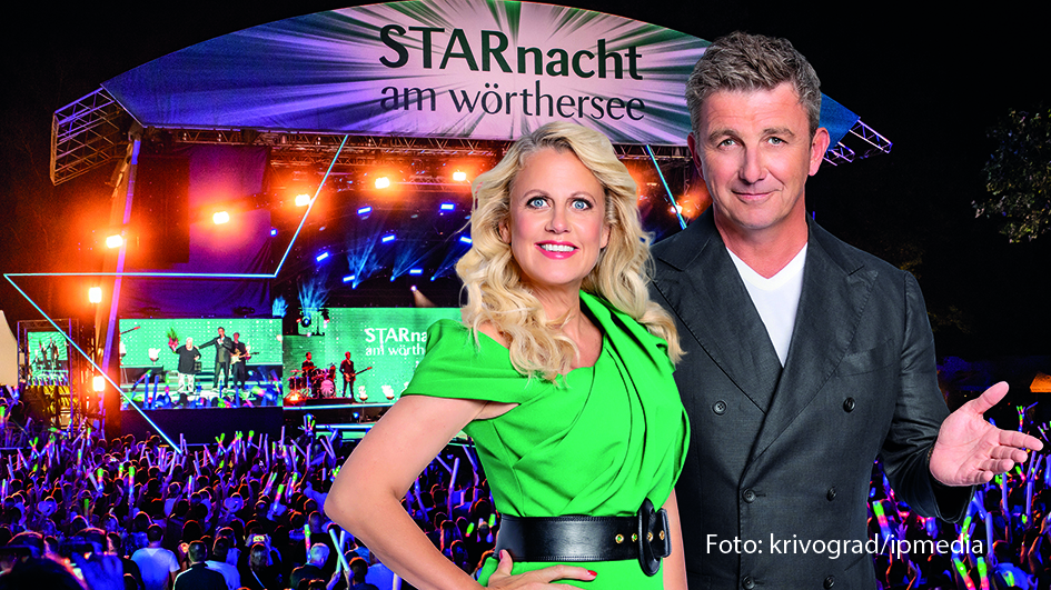 Die „Starnacht am Wörthersee“ feiert am 13. Juli ihr 25. Jubiläum. Für Moderatorin Barbara Schöneberger ist es bereits das zehnte Mal, dass sie das Show-Event aus Kärnten präsentiert. An der Seite von Hans Sigl begrüßt sie zur Primetime unter anderem Christina Stürmer, Andreas Gabalier und Bülent Ceylan. (Foto: krivograd/ipmedia)