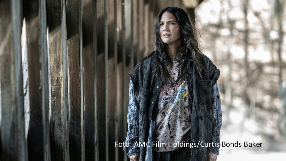 Die sechsteilige Anthologie-Serie „Tales of the Walking Dead“ mit u.a. Olivia Munn, Samantha Morton und Anthony Edwards knüpft an die Erfolgsserie „The Walking Dead“ an. MagentaTV zeigt die neuen Geschichten rund um die Zombie-Apokalypse ab dem 19. Februar exklusiv in Deutschland.(Foto: AMC Film Holdings/Curtis Bonds Baker)