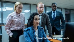 Ab dem 16. Oktober ermittelt das Team um den von Adrian Scarborough gespielten „Chelsea Detective“ Max Arnold an vier Sonntagabenden im ZDF. Eine zweite Staffel der englischen Krimiserie, an der der Mainzer Sender als Koproduzent beteiligt ist, wird bereits gedreht. (Foto: ZDF/Arnstein/Acorn TV)