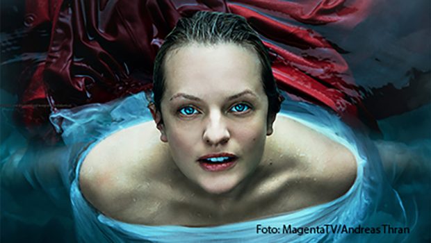 Bei MagentaTV startet heute die fünfte Staffel der US-amerikanischen Dramaserie „The Handmaid’s Tale“. Dabei ist Schauspielerin Elisabeth Moss wieder in der Hauptrolle der mutigen June Osborne zusehen. (Foto: MagentaTV/Andreas Thran)