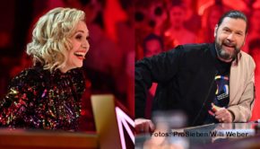 Am kommenden Samstag startet die ProSieben-Show „The Masked Singer“ in ihre sechste Staffel. Wieder dabei ist auch das bewährte Rateteam aus Ruth Moschner und Rea Garvey. Zum Auftakt bekommen sie Verstärkung durch Comedian Ralf Schmitz. (Foto: ProSieben/Willi Weber)