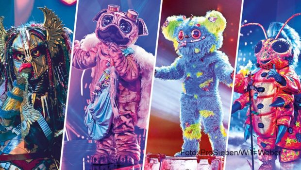 Die fünfte Staffel der Musik-Rateshow „The Masked Singer“ geht am morgigen 20. November bei ProSieben zu Ende. Kurz vor Mitternacht wird feststehen, welche Stars sich in den vergangenen Wochen hinter der „Heldin“, dem „Mops“, „Mülli Müller“ und der „Raupe“ verborgen haben. (Foto: ProSieben/Willi Weber)