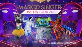 Die ProSieben-Erfolgsshow „The Masked Singer“ tourt im Frühjahr 2023 durch die deutschen Konzertarenen. In der Bühnenshow wirken Stars wie Max Mutzke, Ella Endlich, Alexander Klaws, Sarah Engels und Bülent Ceylan in ihren aus der TV-Show bekannten Kostümen mit. (Foto: ProSieben/Breuer/Kis/Weber)