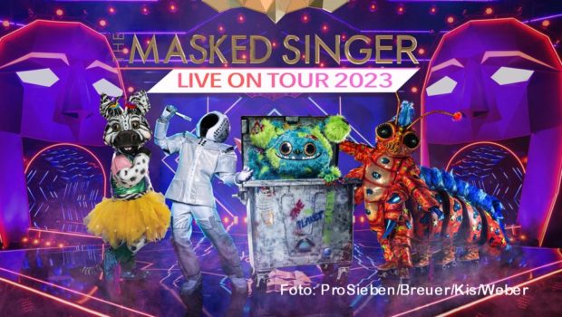Die ProSieben-Erfolgsshow „The Masked Singer“ tourt im Frühjahr 2023 durch die deutschen Konzertarenen. In der Bühnenshow wirken Stars wie Max Mutzke, Ella Endlich, Alexander Klaws, Sarah Engels und Bülent Ceylan in ihren aus der TV-Show bekannten Kostümen mit. (Foto: ProSieben/Breuer/Kis/Weber)