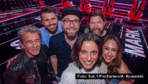 Die „The Voice of Germany“-Coaches Peter Maffay, Mark Forster, Stefanie Kloß und Rea Garvey sind startklar. Ab dem 18. August geht die zwölfte Staffel der von Melissa Khalaj und Thore Schölermann moderierten Musik-Castingshow bei ProSieben und Sat.1 auf Sendung. (Foto: Sat.1/ProSieben/A. Kowalski)
