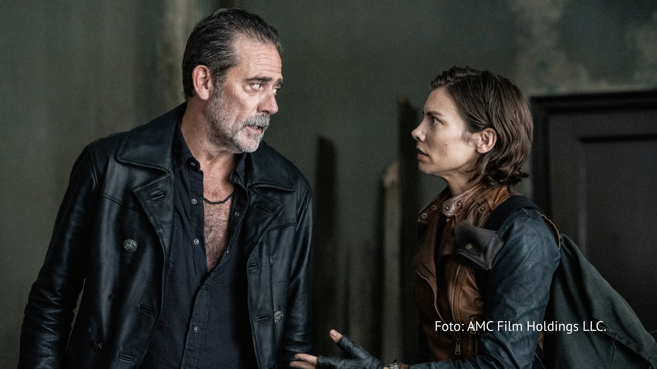 Ab dem 13. Oktober geht MagentaTV mit dem „The Walking Dead“-Spin-Off „Dead City” wieder auf Zombie-Jagd. Im Mittelpunkt stehen die von Lauren Cohan und Jeffrey Dean Morgan gespielten einstigen Erzfeinde Maggie und Negan. (Foto: AMC Film Holdings LLC.)