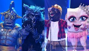 Staffel 7 der Musik-Rateshow „The Masked Singer“ geht am 5. November mit den Finalisten „Rosty“, „Werwolf“, „Maulwurf“ und „Zahnfee“ zu Ende. Im Rateteam bekommt Ruth Moschner diesmal Verstärkung von Judith Williams und Riccardo Simonetti. (Foto: ProSieben/Willi Weber)