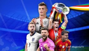 Als einziger deutscher Anbieter zeigte MagentaTV alle Spiele der Fußball-Europameisterschaft 2024 live. Nun blickt der Streamingdienst der Deutschen Telekom in der 40-minütigen Doku „UEFA 2024 – Volldabei!“ noch einmal auf Highlights und Kuriositäten aus vier Wochen EM zurück. (Foto: MagentaTV)