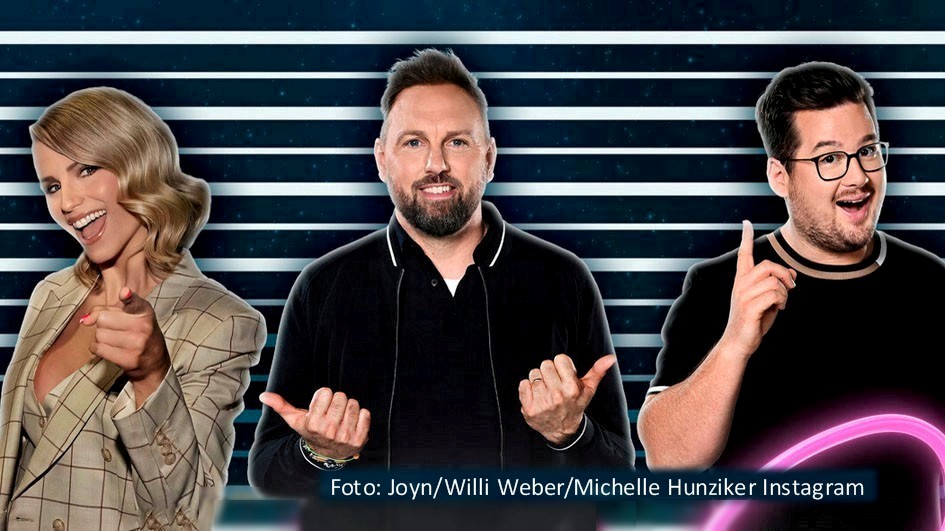 HP_Wer isses_2025_Michelle Hunziker, Steven Gätjen, Chris Tall_Foto Joyn_Willi Weber_Michelle Hunziker Instagram
