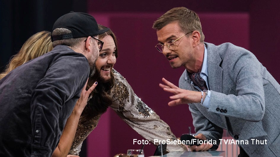 HP_Wer stiehlt mir die Show_Folge 306_2022_Mark Forster, Anke Engelke, Riccardo Simonetti, Joko Winterscheidt_Foto ProSieben_Florida TV_Anna Thut