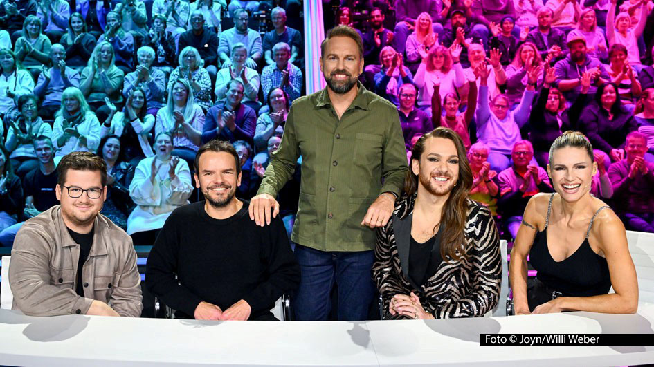 HP_WerIsses_Chris Tall, Steffen Henssler, Steven Gätjen, Riccardo Simonetti, Michelle Hunziker_Foto Joyn_Willi Weber