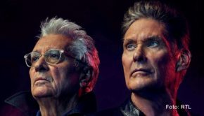 Die achtteilige Action-Comedy „Ze Network“ startet am 1. November beim Streamingdienst RTL+. In den Hauptrollen sind David Hasselhoff und Henry Hübchen zu sehen – als David Hasselhoff und Henry Hübchen. (Foto: RTL)