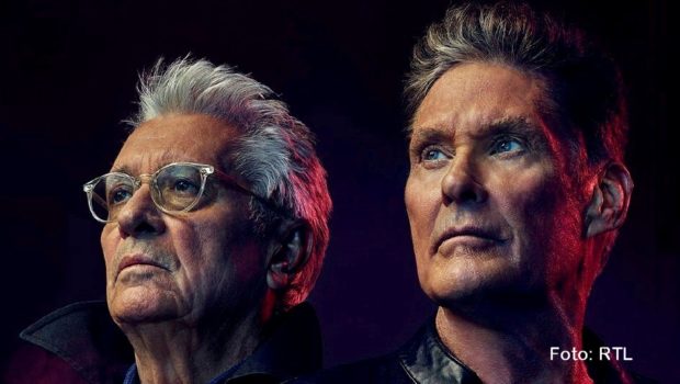 Die achtteilige Action-Comedy „Ze Network“ startet am 1. November beim Streamingdienst RTL+. In den Hauptrollen sind David Hasselhoff und Henry Hübchen zu sehen – als David Hasselhoff und Henry Hübchen. (Foto: RTL)