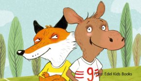 Elch-Mädchen Alva und Fuchs Felix sind die Protagonisten in dem Kinderbuch „Team Alva: Fußball ist für alle da“ von Sportjournalist Robby Hunke. Die Tiergeschichte, zu der Bibiana Steinhaus-Webb das Vorwort geschrieben hat, ist seit dem 11. Oktober erhältlich. (Foto: Edel Kids Books)