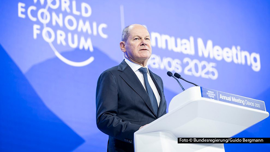 Bundeskanzler Olaf Scholz ist am 29. Januar zu Gast in der ARD-Talkshow „Maischberger“. Eine Woche nach seinem Auftritt beim Weltwirtschaftsforum in Davos spricht er über den Wahlkampf und aktuelle politische Herausforderungen. Zu Wort kommt auch Großbritanniens Ex-Premier Tony Blair. (Foto: Bundesregierung/Guido Bergmann)