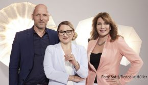 Am morgigen 4. November startet die siebte Staffel von „Hochzeit auf den ersten Blick“ in Sat.1. Begleitet wird das Sozialexperiment wieder von dem bewährten Expertentrio Markus Ernst, Dr. Sandra Köhldorfer und Beate Quinn. (Foto: Sat.1/Benedikt Müller)