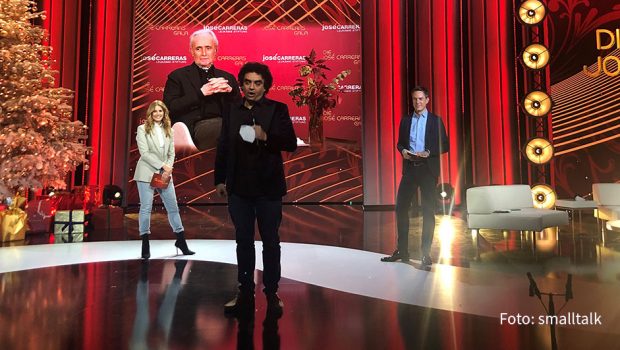 Die 26. José Carreras Gala zur Unterstützung von Leukämie-Patienten findet am heutigen 10. Dezember in Leipzig statt. Bei den gestrigen Proben wurde der Initiator und Namensgeber schon mal aus Barcelona zugeschaltet. Durch den Abend, bei dem u.a. Rolando Villazón auftritt, führen Mareile Höppner und Sven Lorig. (Foto: smalltalk)