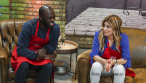 Die dritte Ausgabe der Sky-Kochshow „MasterChef Celebrity“ steht am 14. September auf dem Programm. Dabei läuft es zwischen Hans Sarpei und Panagiota Petridou nicht gerade rund. (Foto: Silviu Guiman)