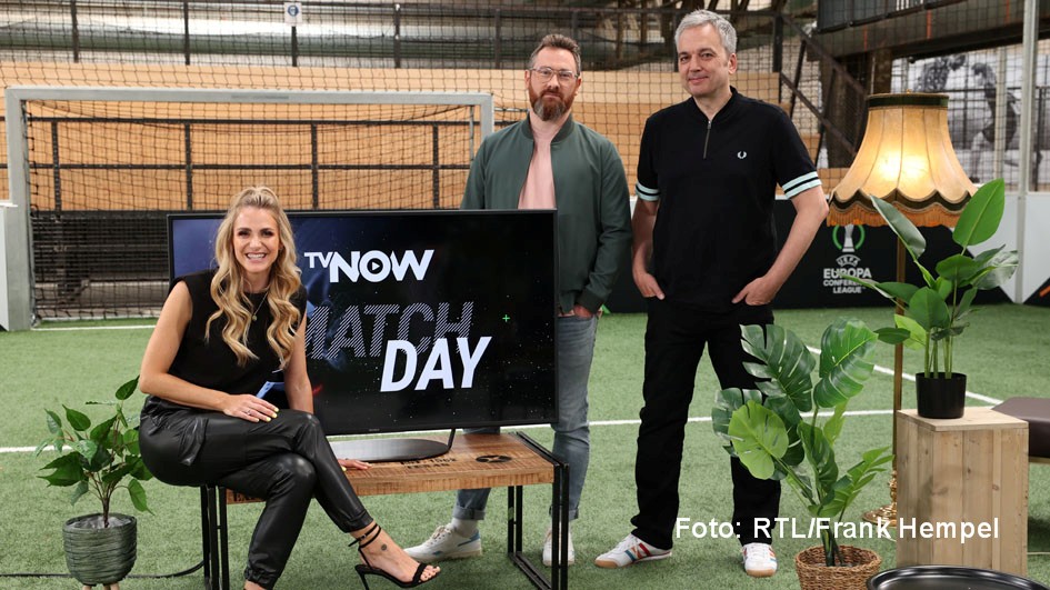 Matchday_2021_Anna Kraft, Robby Hunke, Arnd Zeigler_Foto RTL_Frank Hempel_HP