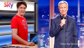 Mit zwei speziellen Comedy-Formaten will Sky für eine unterhaltsame Adventszeit sorgen: Matze Knop präsentiert einen Jahresrückblick aus seinem „Homeoffice“ und Thomas Hermanns lädt zur Adventsparty des „Quatsch Comedy Club“. (Fotos: Sky Deutschland)