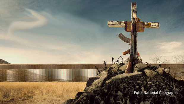 Die drastischen Auswirkungen von Drogengeschäften und Bandenkriegen auf das Leben in Mexiko und Zentralamerika zeigt „Blood on the Wall – Mexikos Drogenkrieg“. National Geographic strahlt den zweistündigen Dokumentarfilm am 26. September als deutsche TV-Premiere aus. (Foto: National Geographic)