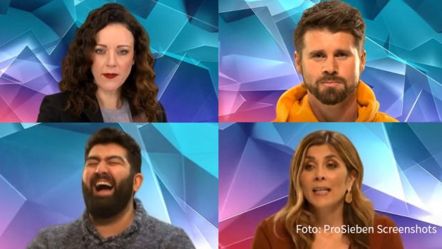 In der neuen Show „Pokerface – nicht lachen!“ schickt ProSieben am 7. und 14. Januar Promis wie Jasmin Wagner, Thore Schölermann, Faisal Kawusi, Panagiota Petridou, Ruth Moschner, Matze Knop, Lothar Matthäus, Laura Karasek u.v.a. zum Lachen ins TV-Studio. Doch wer diese Show gewinnen will, muss sich einiges verkneifen. (Foto: ProSieben Screeshots)