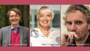 Unter dem Motto „Parliament of Pop“ wacht heute Abend die Popkomm aus ihrem Dornröschenschlaf auf. Zu den Diskussionsgästen im Kölner Luxor gehören u.a. SPD-Gesundheitsexperte Karl Lauterbach, die Grünen-Abgeordnete Claudia Roth und Wacken-Gründer Holger Hübner. (Fotos: K. Lauterbach, S. Kamniski, K. Swillus/ICS)