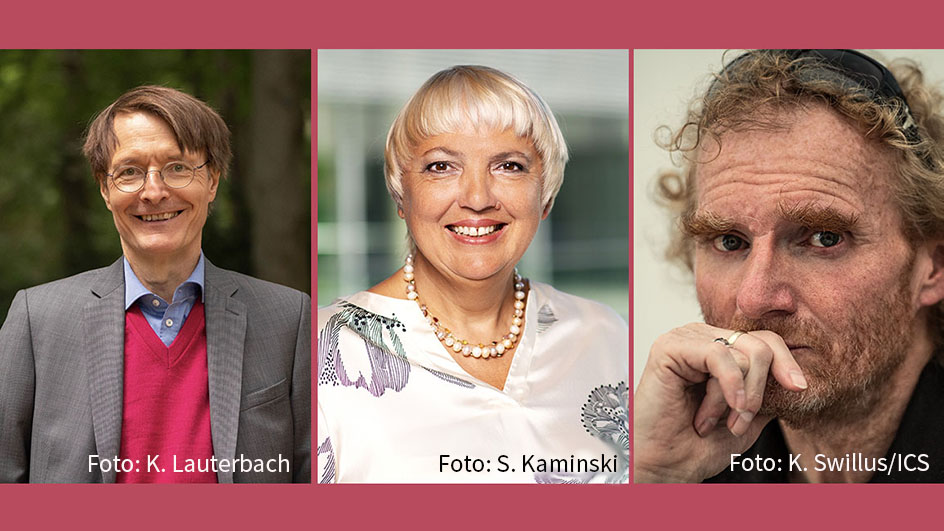 Unter dem Motto „Parliament of Pop“ wacht heute Abend die Popkomm aus ihrem Dornröschenschlaf auf. Zu den Diskussionsgästen im Kölner Luxor gehören u.a. SPD-Gesundheitsexperte Karl Lauterbach, die Grünen-Abgeordnete Claudia Roth und Wacken-Gründer Holger Hübner. (Fotos: K. Lauterbach, S. Kamniski, K. Swillus/ICS)