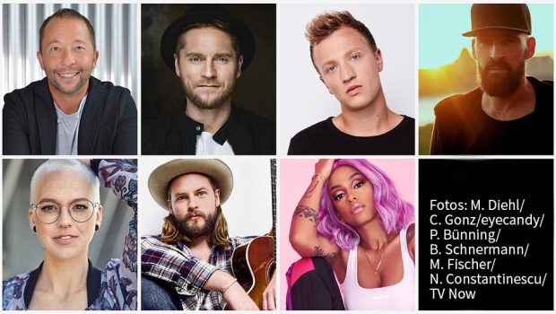 Singer-Songwriter Johannes Oerding führt durch die achte Staffel der Vox-Musiksendung „Sing meinen Song“. Der Sender gab heute die komplette Besetzung für die neuen Folgen der beliebten „Tauschkonzert“-Reihe bekannt. (Fotos: M. Diehl/C. Gonz/eyecandy/P. Bünning/B. Schnermann/M. Fischer/N. Constantinescu/TV Now)