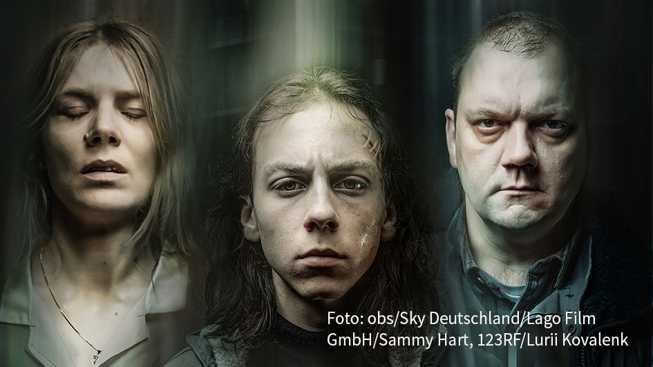 Sky präsentiert die ersten beiden Episoden der Haunted-House-Serie „Hausen“ am 22. und 23. Oktober vor der TV-Premiere in über 100 Kinos. Ab dem 29. Oktober gibt’s dann täglich ab 20:15 Uhr eine Doppelfolge auf Sky Atlantic. (Foto: obs/Sky Deutschland/Lago Film GmbH/Sammy Hart, 123RF/Lurii Kovalenk)