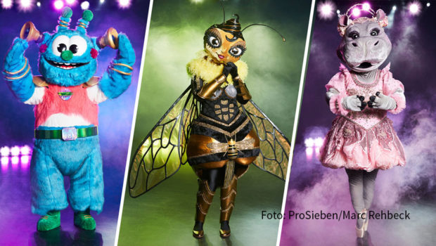 Die Musik-Rateshow „The Masked Singer“ geht am 20. Oktober in die dritte Staffel. Heute hat ProSieben die ersten drei der zehn neuen Kostüme vorgestellt, unter denen sich wieder prominente Kandidaten verbergen werden. (Foto: ProSieben/Marc Rehbeck)
