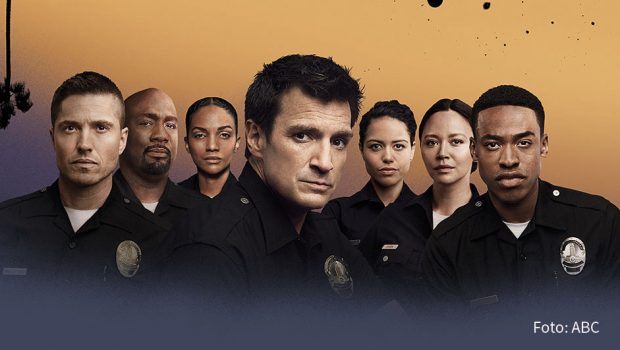 Ab Freitag zeigt Fox die neue Staffel der US-Serie „The Rookie“ über den dienstältesten Rekruten der Polizei von Los Angeles. Dabei bekommt es der lebenserfahrene Anfänger auch mit dem weiterhin höchst aktuellen Problem des Rassismus in den eigenen Reihen zu tun. (Foto: ABC)